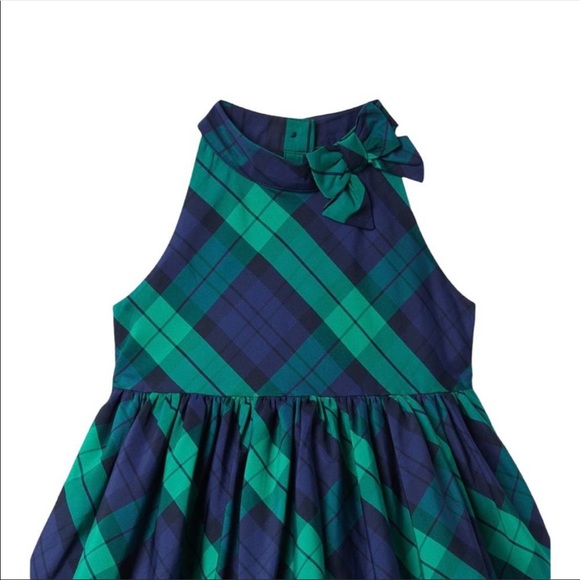 NEW! Janie and Jack plaid dress & matching bow